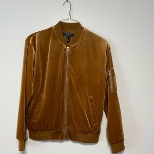 Rust Suede Bomber jacket